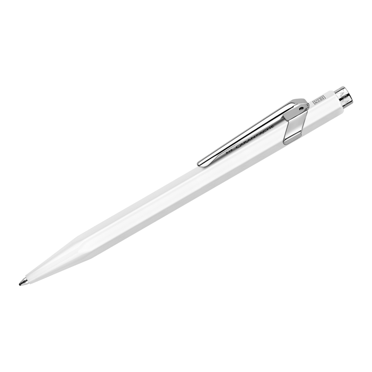 Stylo bille Caran d'Ache 849 Popline – Blanc