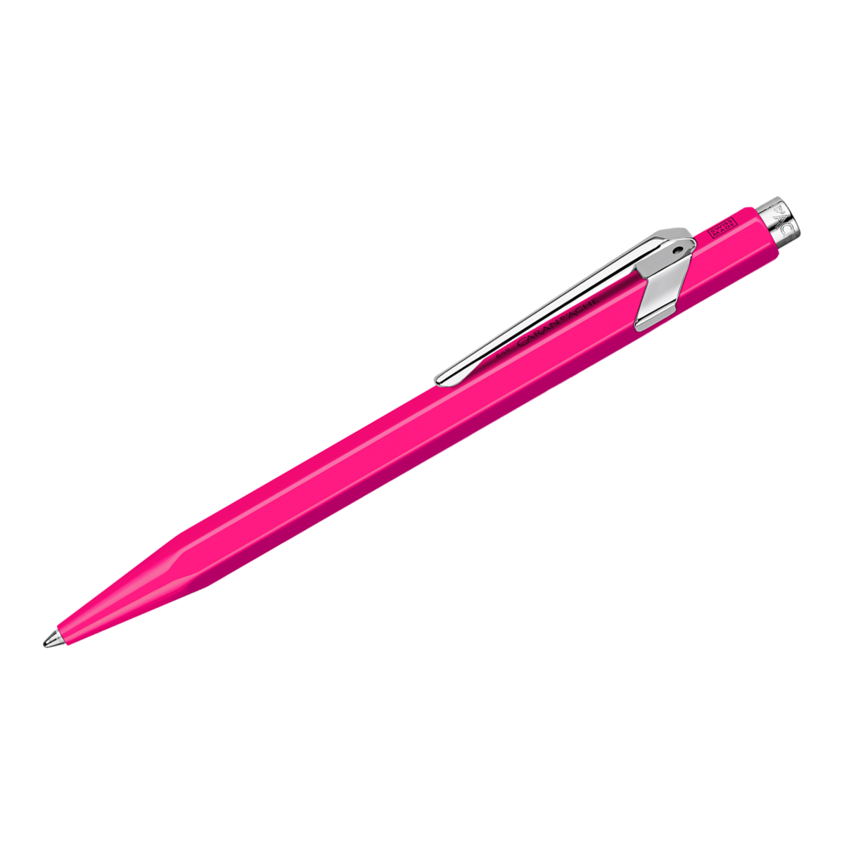 Stylo bille Caran d'Ache 849 Popline – Rose fluo