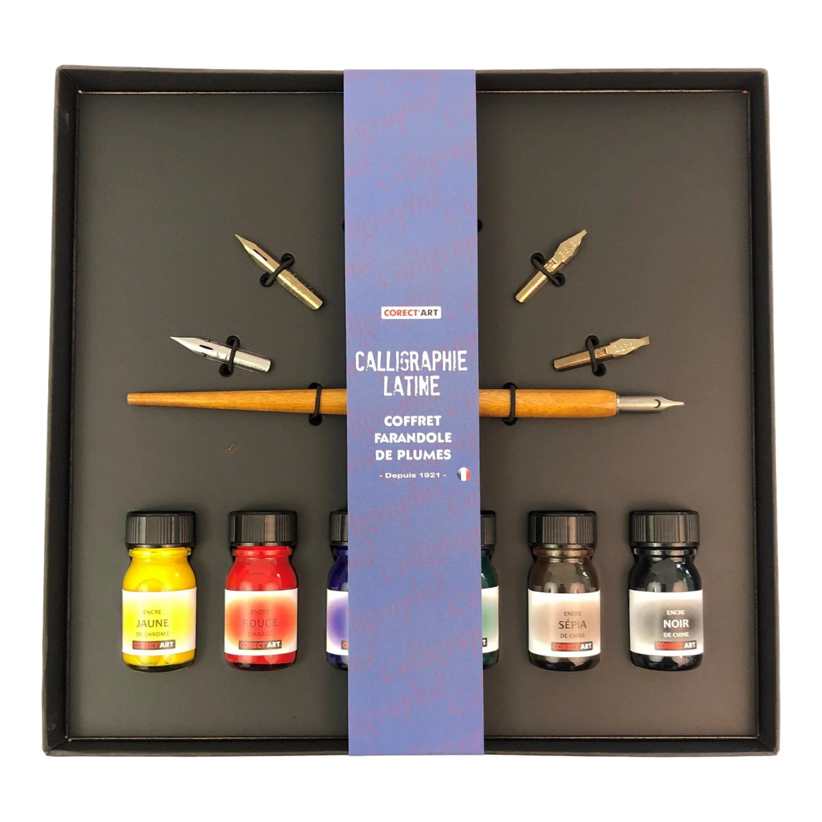 Coffret calligraphie 6 encres Corect'Art