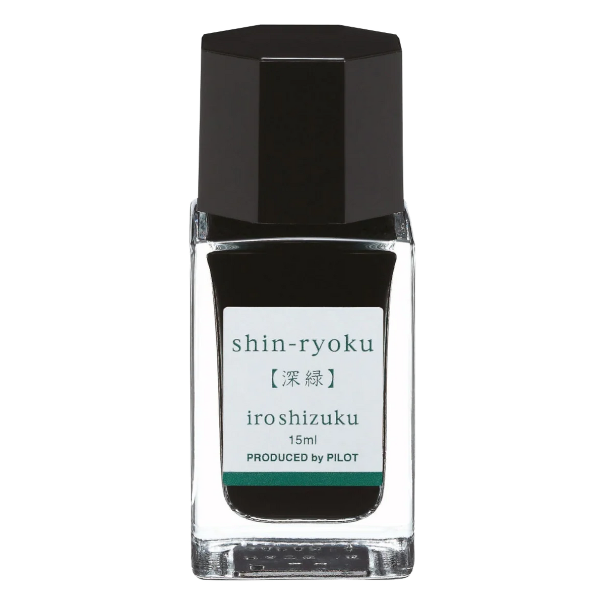 Encre Iroshizuku Shin-ryoku – Vert forêt – mini flacon 15 ml