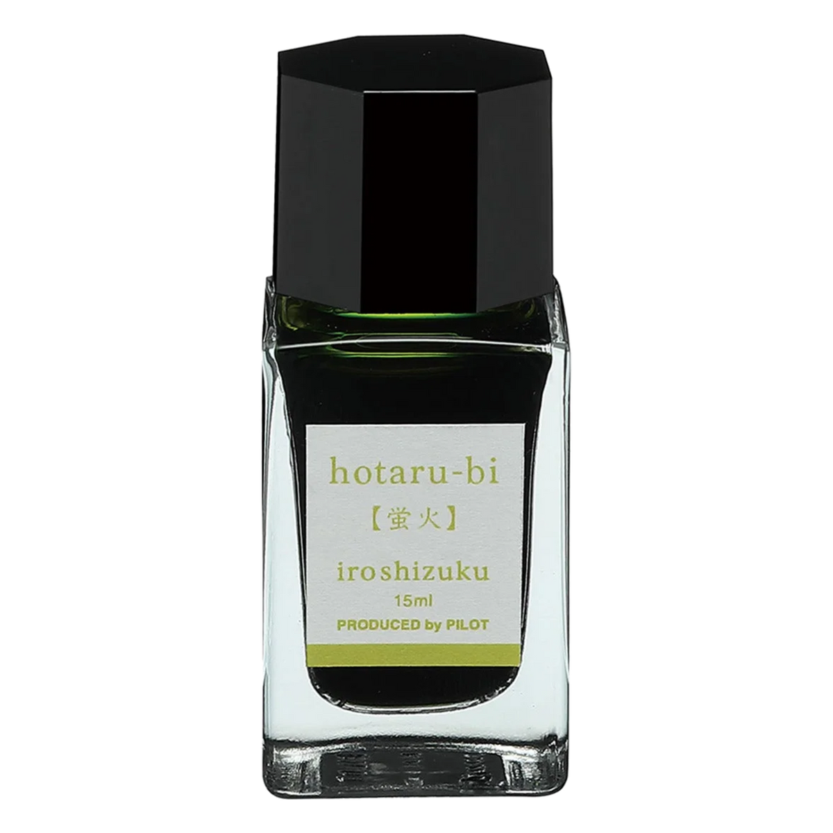 Encre Iroshizuku Hotaru-bi – Vert luciole – mini flacon 15 ml