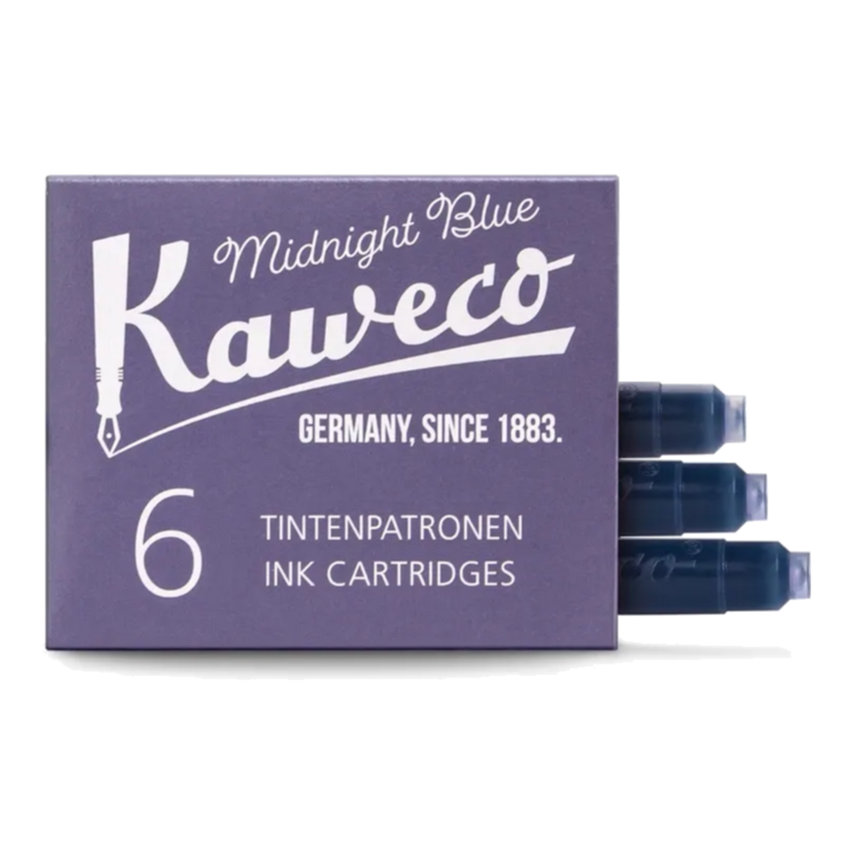 Cartouches d’encre Kaweco – Boîte de 6 – Bleu nuit