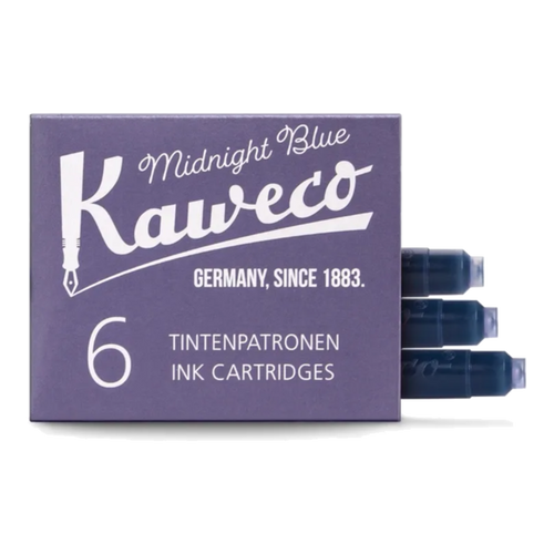 Cartouches d’encre Kaweco – Boîte de 6 – Bleu nuit