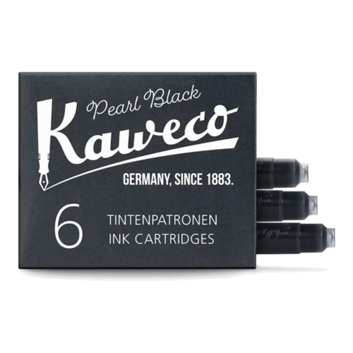 Cartouches d’encre Kaweco – Boîte de 6 – Noir perle